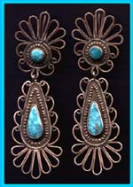 Filigree Earrings by Paco, Taos Lodging, New Mexico USA