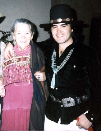 Rowena & Paco, Party at El Patio ca. 1984, Taos Lodging, New Mexico USA